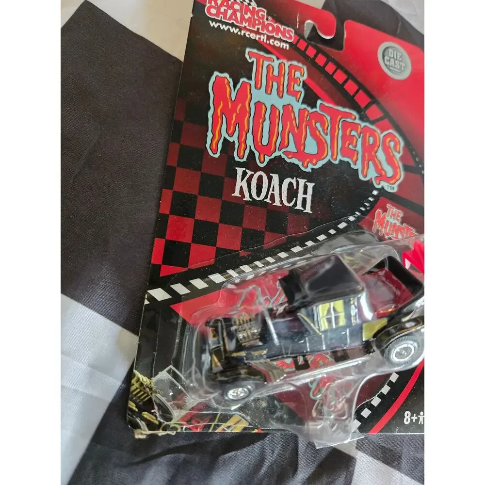 The Munsters Koach Die-Cast Car Racing Champions 2002 - New On Card Vintage
